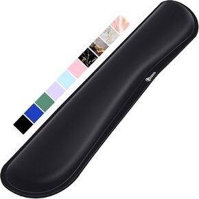 Gimars Keyboard Wrist Rest and Rechargable Mouse for Laptop, Computer, Mac Ergonomic Memory Foam Wrist Rest for Typing Pain Relief, Small Wireless Mouse with 3DPI for Travel, Easy to Carry