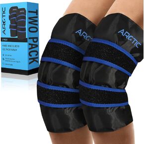 Knee Ice Pack Wrap | Two Pack | Ice Pack for Knee, Elbow Ice Pack Wrap, Knee Ice Wrap, Elbow Ice Wrap, Ice Sleeves, Reusable Gel Ice Sleeves, Arm Ice Sleeve, Knee Pain Relief.