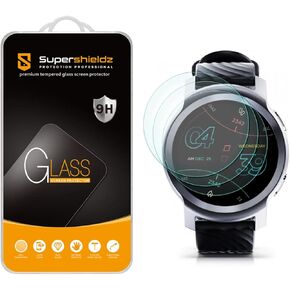 Supershieldz (3 Pack) Designed for Motorola Moto Watch 100 Smartwatch Tempered Glass Screen Protector, Anti Scratch, Bubble Free