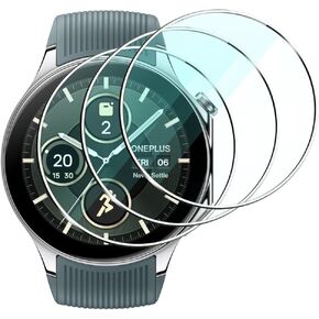 3 عبوات لواقي شاشة الساعة الذكية OnePlus Watch 2، صديق للحافظة، حواف مقوسة 2.5D مقاومة للخدش وخالية من الفقاعات ومضادة لبصمات الأصابع HD شفافة، فيلم زجاجي مقسى لساعة OnePlus 2 in Kuwait
