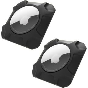 Airtag Holder Strong Case Stick-On Mount for Airtag Protective Pasteable Accessories Air Tag Case with Apple AirTag Hidden Protective Location Tracker(2 Packs)