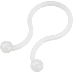 uxcell 100pcs Nylon Round Tips U Shape Save Place 10.5mm Dia Cable Tie White