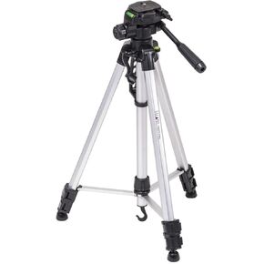 Aluminum 3-Section Tripod with 3-Way Head, 66" Max Height