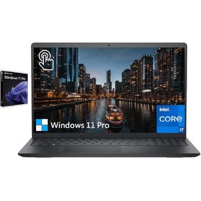 Dell Inspiron Touchscreen Laptop, 15.6 Inch FHD Business Laptop, Intel i7-1255U, 64GB RAM, 2TB SSD, Windows 11 Pro, Black, PCM