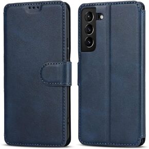QLTYPRI Case for Samsung Galaxy S24 Ultra Premium PU Leather Simple Wallet Case [Card Slots] [Kickstand] [Magnetic Closure] Shockproof Flip Cover for Samsung Galaxy S24 Ultra - Black