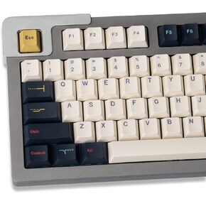 129 Keys PBT Metropolis Keycaps Dye Cherry Profile Keycap Set Fit for 61/64/87/104/108 Cherry Mx Switches Mechanical Keyboard