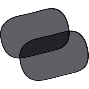 EcoNour Car Shades for Side Windows - 20"x12" (2 Pack Transparent) | Baby Car Window Shade for Complete Sun Protection from UV Rays, Glare and Heat | Back Window Cling Sun Shade for Car Window
