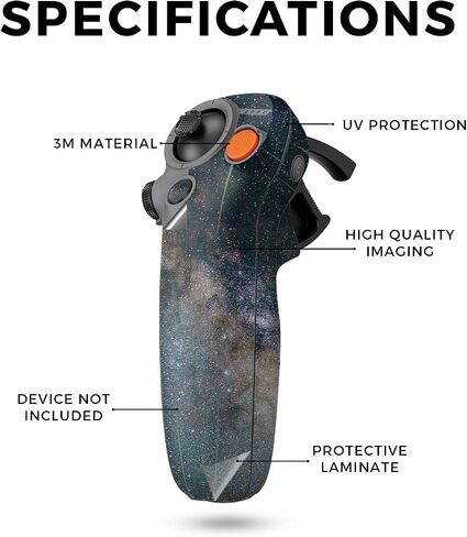 Drone Skin Compatible with DJI Motion 3 (2024) - Galactic Landscape - Premium 3M Vinyl Protective Wrap Decal Cover - Easy to Apply | Crafted in The USA by MightySkins in Kuwait