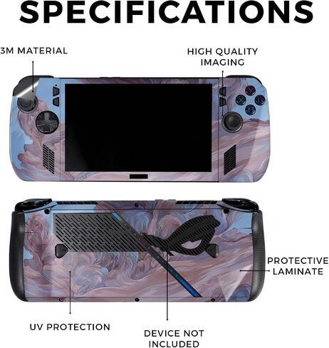 Skin Compatible with Asus ROG Ally X - Monsoon - Premium 3M Vinyl Protective Wrap Decal Cover - Easy to Apply | Crafted in The USA by MightySkins in Saudi Arabia