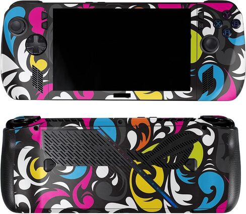Skin Compatible with Asus ROG Ally X - Swirly - Premium 3M Vinyl Protective Wrap Decal Cover - Easy to Apply | Crafted in The USA by MightySkins in Kuwait