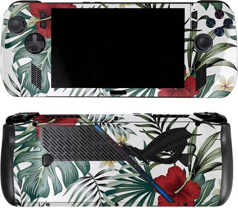 Skin Compatible with Asus ROG Ally X - Tropical Hibiscus - Premium 3M Vinyl Protective Wrap Decal Cover - Easy to Apply | Crafted in The USA by MightySkins in Saudi Arabia