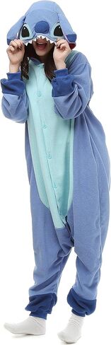 Wishliker Unisex Adult Fish Onesie Costume Halloween Cosplay Animal Pajamas One Piece M in Saudi Arabia
