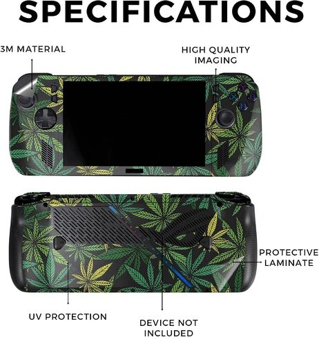 Skin Compatible with Asus ROG Ally X - Tropical Hibiscus - Premium 3M Vinyl Protective Wrap Decal Cover - Easy to Apply | Crafted in The USA by MightySkins in Saudi Arabia