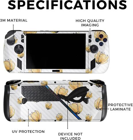 Skin Compatible with Asus ROG Ally X - Monsoon - Premium 3M Vinyl Protective Wrap Decal Cover - Easy to Apply | Crafted in The USA by MightySkins in Saudi Arabia