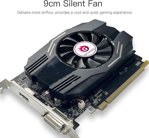 بطاقة رسومات فيديو GT 1030 سعة 4 جيجابايت GDDR4 وحدة معالجة الرسومات نظام تبريد بمروحة واحدة HDMI/DVI-D، DirectX 12، PCI Express 3.0، بطاقة فيديو لألعاب الكمبيوتر، وحدة معالجة الرسومات لسطح المكتب، تدعم 4K in Kuwait