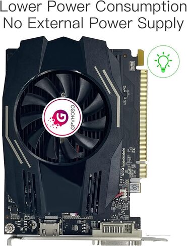 بطاقة رسومات فيديو GT 1030 سعة 4 جيجابايت GDDR4 وحدة معالجة الرسومات نظام تبريد بمروحة واحدة HDMI/DVI-D، DirectX 12، PCI Express 3.0، بطاقة فيديو لألعاب الكمبيوتر، وحدة معالجة الرسومات لسطح المكتب، تدعم 4K in Kuwait