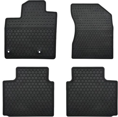 Megiteller Car Floor Mats Custom Fit for Mitsubishi Outlander (Only Sport Models) 2024 2023 2022 2021 2020 2019 2018 2017 & 2016-2011 Odorless Rubber (All Weather) Floor Liners Black in Saudi Arabia