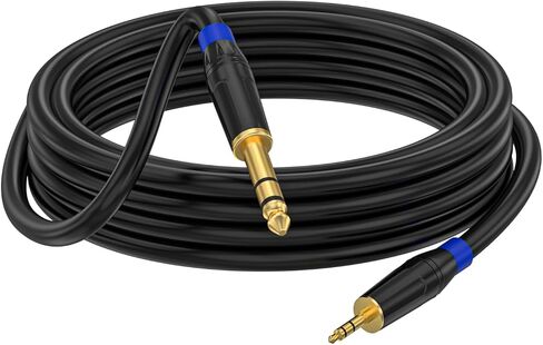 (1 حزمة 5 أقدام 1/8 إلى 1/4 كابل ستيريو 3.5 مم TRS إلى 6.35 مم كابل صوت، كمبيوتر محمول، أجهزة المسرح المنزلي، مكبر الصوت ومكبرات الصوت in Kuwait