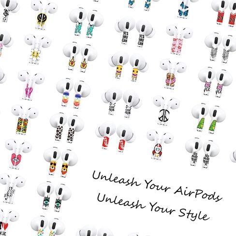 RockMax for AirPod Pro Skin، ملصقات لاصقة على شكل فراشة لسماعات الأذن، فن تغليف وردي لـ AirPods Pro الجيل الثاني، متين وسهل الاستخدام، مناسب للنساء والرجال in Saudi Arabia