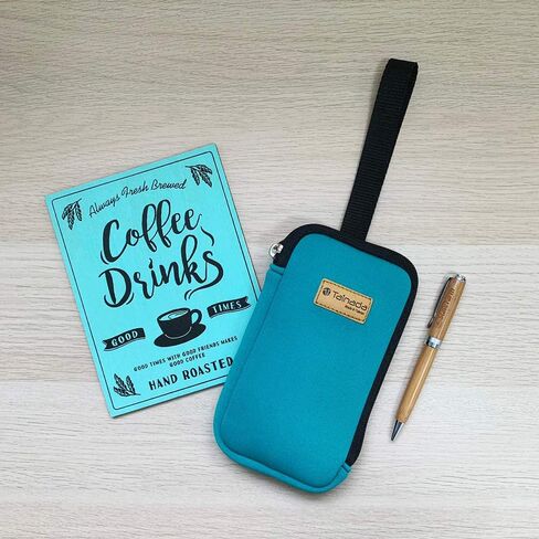 Tainada Men Women Phone Neoprene Shockproof Wristlet Case Bag Pouch with Belt Loop Holster & Detachable Wrist Carry Strap for iPhone 15/14/13 Pro Max, 15 Plus; Samsung S24+, S24, S23, A54 (Turquoise) in Saudi Arabia