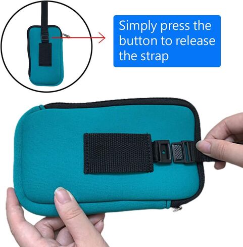 Tainada Men Women Phone Neoprene Shockproof Wristlet Case Bag Pouch with Belt Loop Holster & Detachable Wrist Carry Strap for iPhone 15/14/13 Pro Max, 15 Plus; Samsung S24+, S24, S23, A54 (Turquoise) in Saudi Arabia