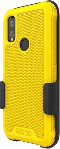 حافظة متوافقة مع هاتف Kyocera DuraSport طراز C6930. حافظة بمشبك حزام دوار شديد التحمل وحافظة متينة من مادة TPU المرنة (أسود) in Kuwait