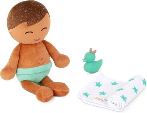 LullaBaby – 14-inch Bath Baby Doll Boy – Light-Brown Hair – Soft Plush Body for Real Water Play – Tub Toys – Kids Ages 2 Years Old & Up – Bath Doll - Baby Boy in Saudi Arabia