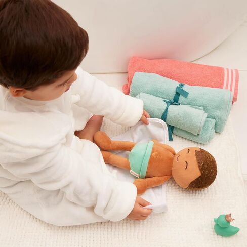 LullaBaby – 14-inch Bath Baby Doll Boy – Light-Brown Hair – Soft Plush Body for Real Water Play – Tub Toys – Kids Ages 2 Years Old & Up – Bath Doll - Baby Boy in Saudi Arabia