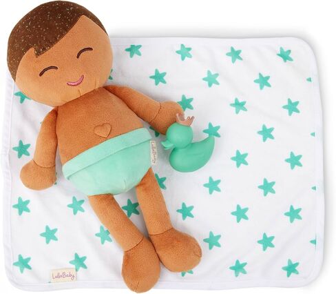 LullaBaby – 14-inch Bath Baby Doll Boy – Light-Brown Hair – Soft Plush Body for Real Water Play – Tub Toys – Kids Ages 2 Years Old & Up – Bath Doll - Baby Boy in Saudi Arabia