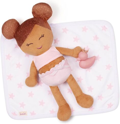 LullaBaby - دمية طفل للاستحمام مقاس 35.56 سم - شعر بني فاتح - جسم قطيفة ناعم للعب في الماء الحقيقي - ألعاب الحوض - للأطفال من عمر سنتين فما فوق - دمية حمام - طفل رضيع in Kuwait