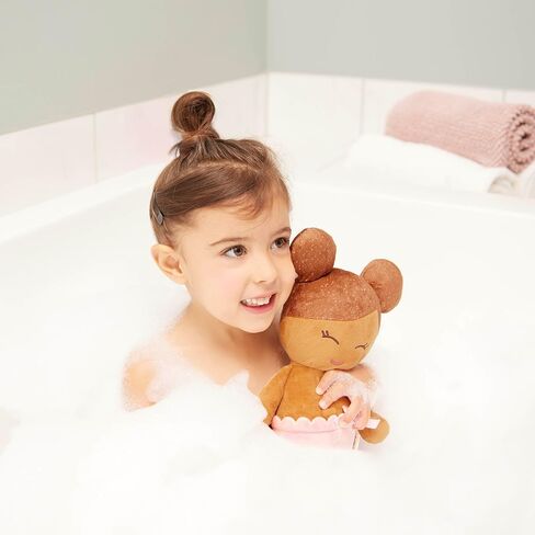 LullaBaby - دمية طفل للاستحمام مقاس 35.56 سم - شعر بني فاتح - جسم قطيفة ناعم للعب في الماء الحقيقي - ألعاب الحوض - للأطفال من عمر سنتين فما فوق - دمية حمام - طفل رضيع in Kuwait
