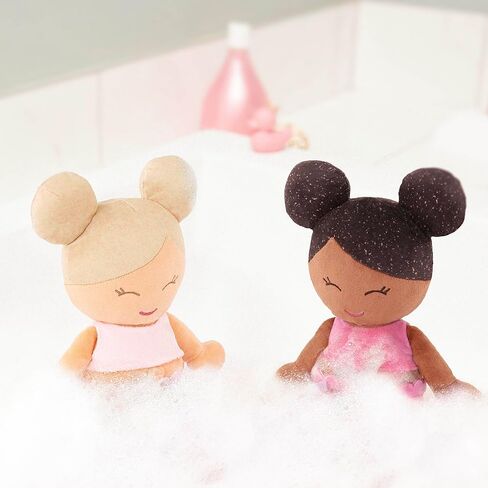 LullaBaby - دمية طفل للاستحمام مقاس 35.56 سم - شعر بني فاتح - جسم قطيفة ناعم للعب في الماء الحقيقي - ألعاب الحوض - للأطفال من عمر سنتين فما فوق - دمية حمام - طفل رضيع in Kuwait