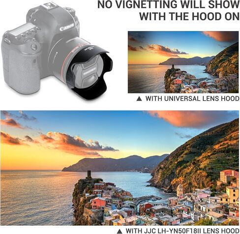 غطاء غطاء عدسة JJC ذو وجهين لعدسة Yongnuo YN 50mm F1.8 II Canon EF (فقط) متوافق مع فلتر 58 مم أو غطاء العدسة، يوفر حماية إضافية للعدسة in Saudi Arabia