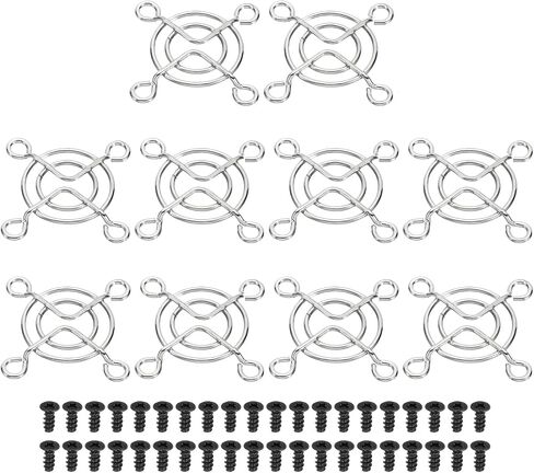PATIKIL 35mm Fan Filter Grill with Screws, 5 Pack Chrome Plated Iron Frame Ventilator Grill Protector Mesh Dustproof Case Cover for Computer, Fan, Silver Tone in Saudi Arabia