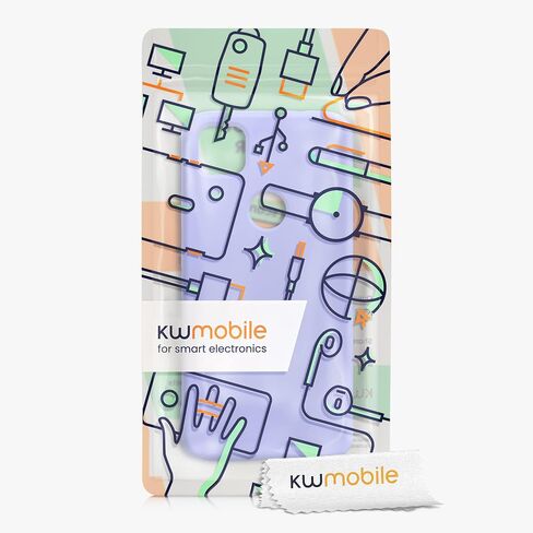 kwmobile Case Compatible with Google Pixel 4a Case - Slim Protective TPU Silicone Phone Cover - Light Lavender in Saudi Arabia