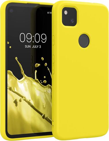kwmobile Case Compatible with Google Pixel 4a Case - Slim Protective TPU Silicone Phone Cover - Light Lavender in Saudi Arabia