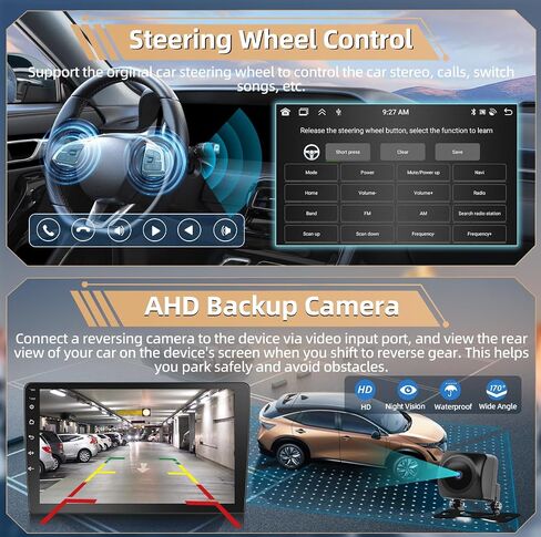 Podofo 4+64G 8 Core Car Stereo Radio for Honda Odyssey 2005-2010 with Wireless CarPlay & Android Auto 10.1" Touch Screen Bluetooth Audio with GPS Navigation Mirror Link WiFi EQ RDS Hi-Fi Backup Camera in Saudi Arabia