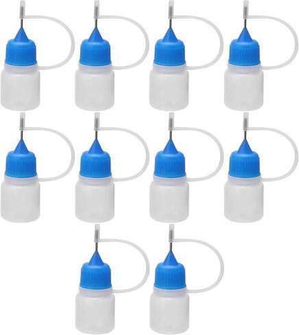 50 ml Plastic Dropper Bottles Steel Needle Tip Empty Liquid Filling 10PCS Red Cap in Saudi Arabia
