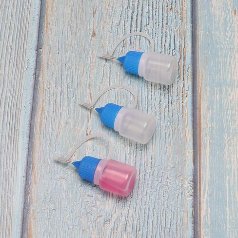 50 ml Plastic Dropper Bottles Steel Needle Tip Empty Liquid Filling 10PCS Red Cap in Saudi Arabia
