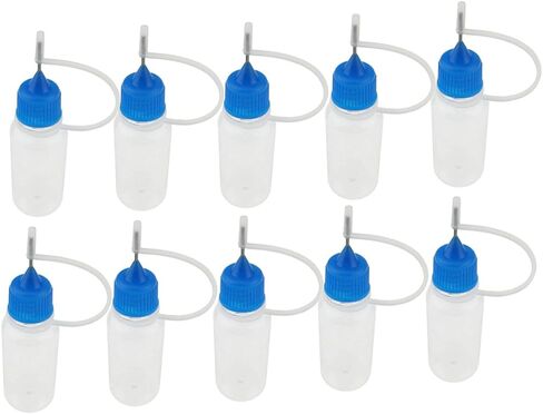 50 ml Plastic Dropper Bottles Steel Needle Tip Empty Liquid Filling 10PCS Red Cap in Saudi Arabia