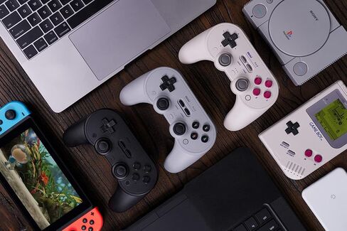 8Bitdo Pro 2 Bluetooth Controller for Switch, Hall Effect Joystick Update, Wireless Gaming Controller for Switch, PC, Android, and Steam Deck & Apple (Gray Edition) in Saudi Arabia