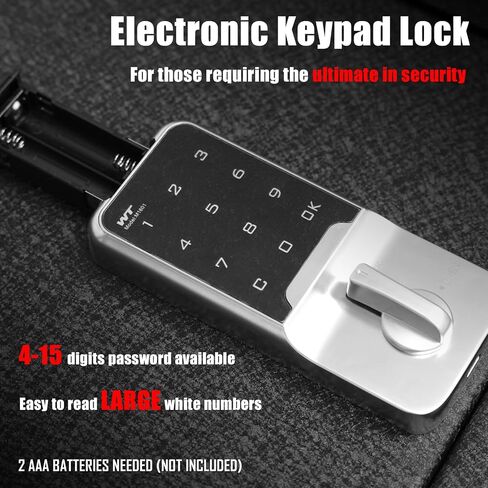 JIKE Center Console Gun Safe - وحدة التحكم Gun Vault متوافقة مع 2010-2024 Toyota 4Runner، قفل 4 أرقام مع مفتاح احتياطي. in Kuwait