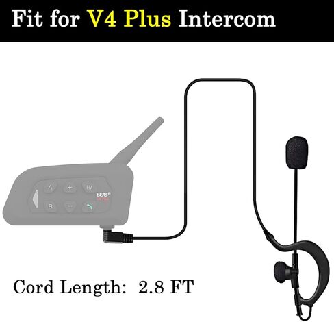 سماعة رأس للحكم، سماعة أذن بخطاف الأذن لراديو الاتصال الداخلي لمدرب كرة القدم V6 V4 in Kuwait