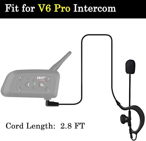 سماعة رأس للحكم، سماعة أذن بخطاف الأذن لراديو الاتصال الداخلي لمدرب كرة القدم V6 V4 in Kuwait