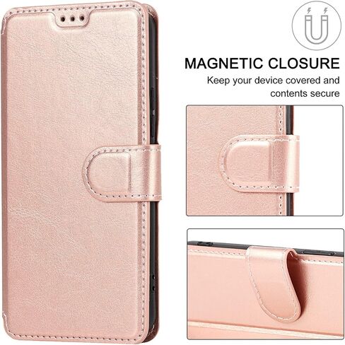 QLTYPRI Wallet Case for Samsung Galaxy S24 FE, Red in Saudi Arabia