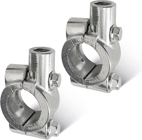 mokerShop Motorcycle 7/8 inch Handlebar Mirror Mount Holder Clamp Adaptor 10mm Thread Black(Pack of 2) in Saudi Arabia