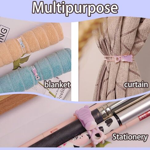 24pcs Reusable Silicone Cord Ties,Cable Management Ties,Essentials Travel Cord Organizer,Multipurpose Elastic Cord Organizers,Zip Ties For Bags、Bread、Bundling And Fastening Cable Cords Wires(Gradient) in Saudi Arabia