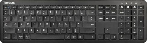 Targus Full-Size Multi-Device Bluetooth Keyboard – 104-Key QWERTY Layout, Connect Up to 3 Devices, Compatible with Chrome OS, Windows, macOS, iOS, and Android (AKB864US) in Saudi Arabia