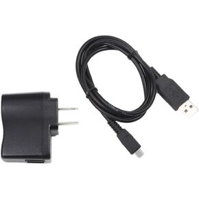 NiceTQ Wall AC Battery Power Charger + USB Charger Data Cable for VTech Kidizoom Smartwatch DX (2nd Generation)