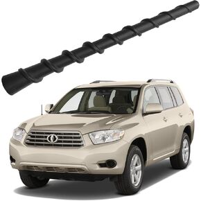 Antenna for Toyota Highlander (2001-2013), Toyota Celica (2000-2005), MR2 (2000-2005), Sienna (1998-2014), 7 Inch Spiral Flexible Car FM AM Antenna Replacement Accessories